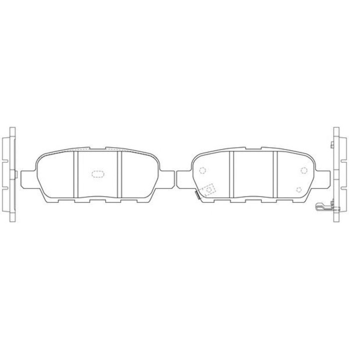 Колодки тормозные дисковые FIT FP0905