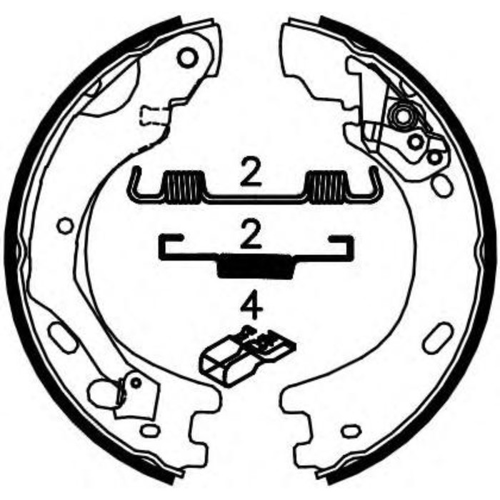 Колодки барабанные FERODO FSB4033