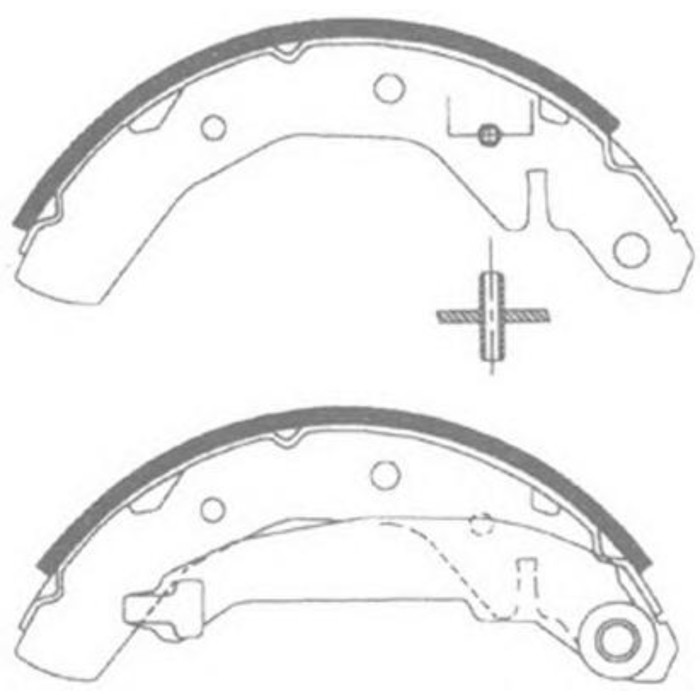 Колодки барабанные FIT FT0133