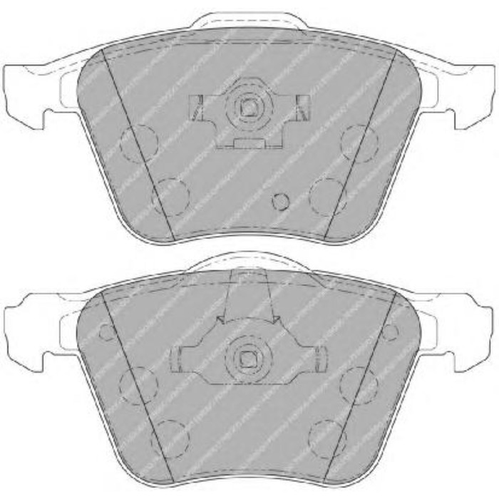 Колодки тормозные FERODO FDB1631