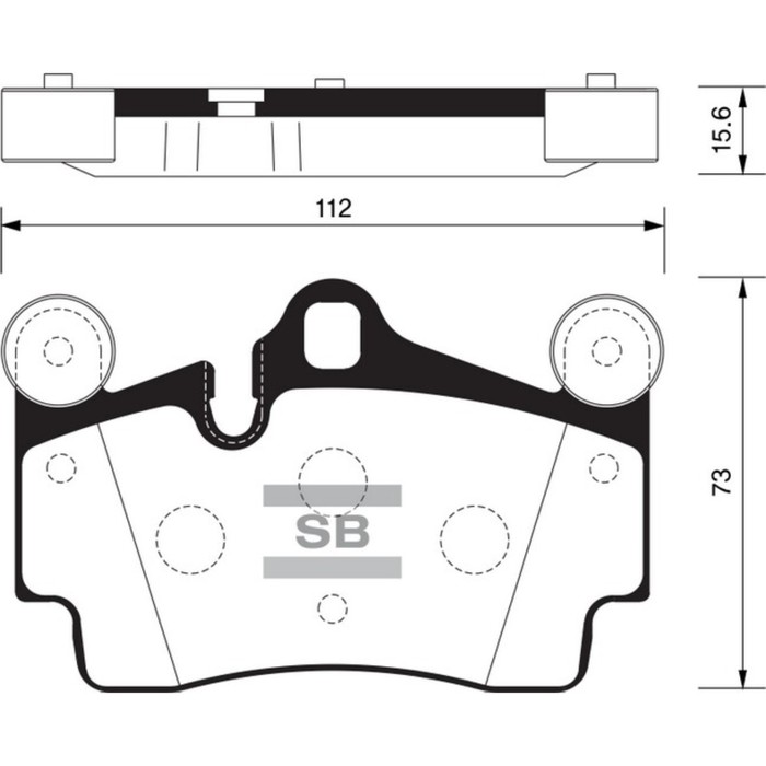 Колодки тормозные дисковые SANGSIN SP2198