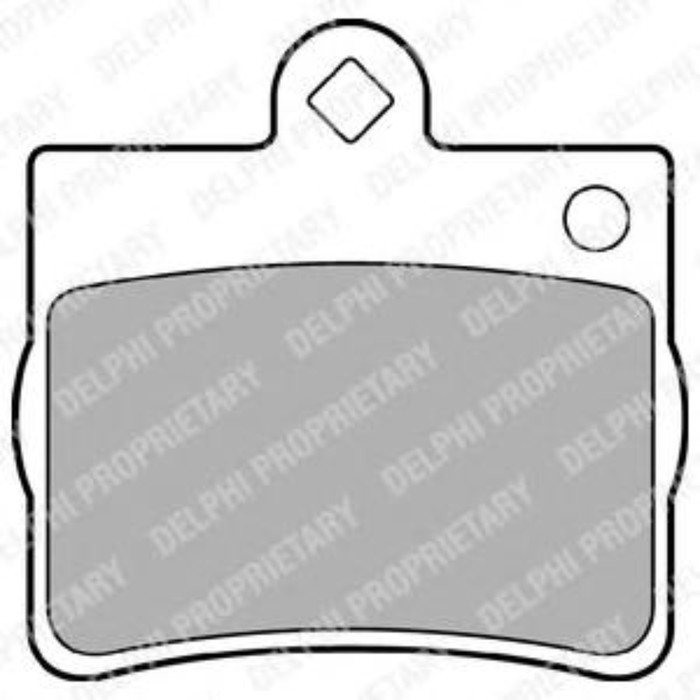 Колодки тормозные DELPHI LP1402