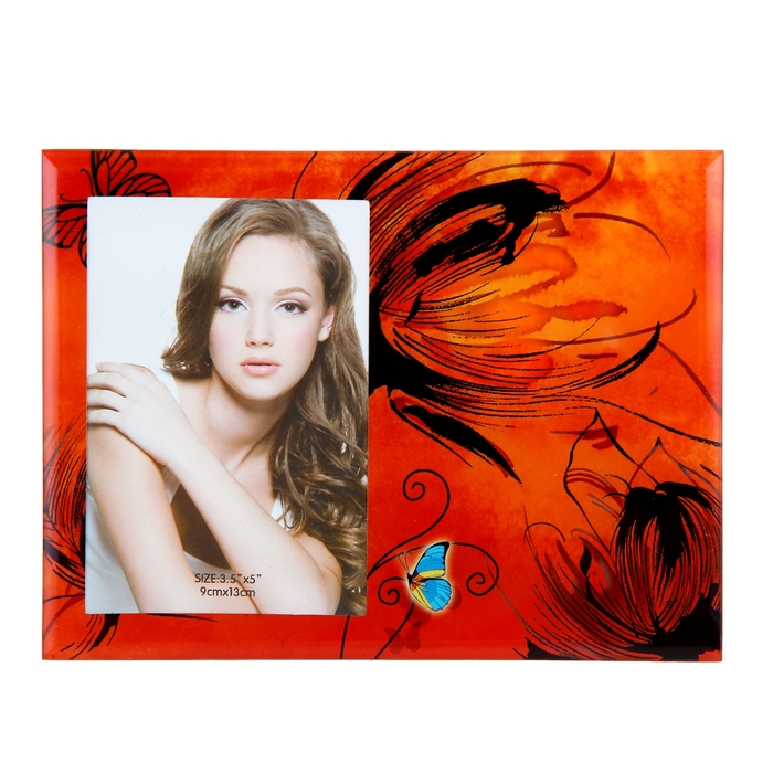 Фоторамка "Огненный цветок" 9х13 см