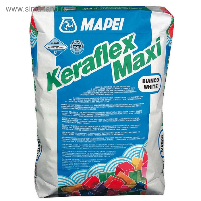 Клей для плитки Keraflex Maxi, белый, 25 кг