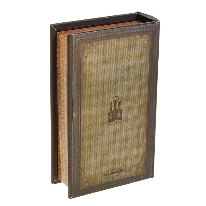 Шкатулка книга "Кулинарный сборник" ткань 21х13х5 см