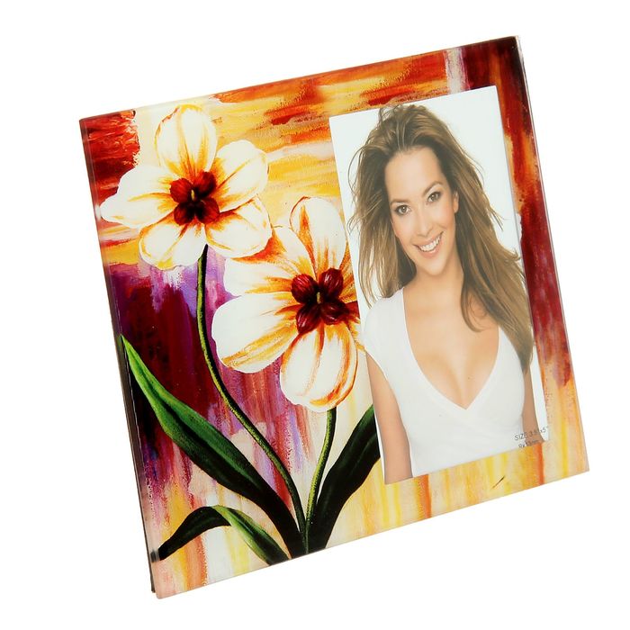 Фоторамка "Белая орхидея" 9х13 см