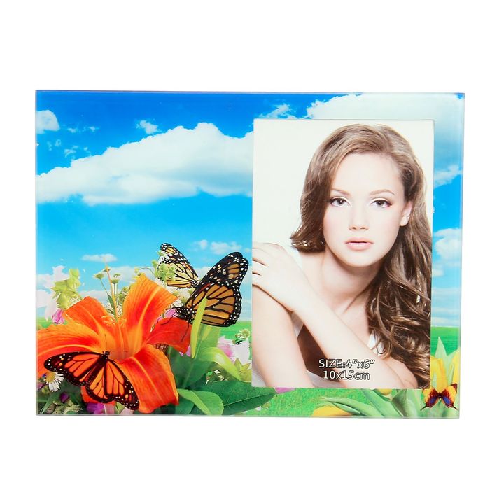 Фоторамка "Бабочки на лилии" 10х15 см