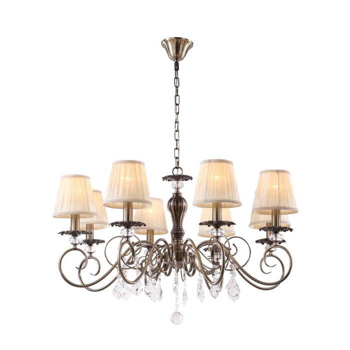 Люстра подвесная Vanessa 8x40W E14 бронза 83x83x52см