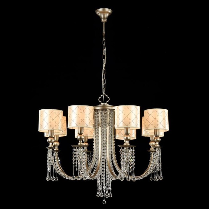 Люстра подвесная Bience 8x40W E14 античное золото 82x82x68см