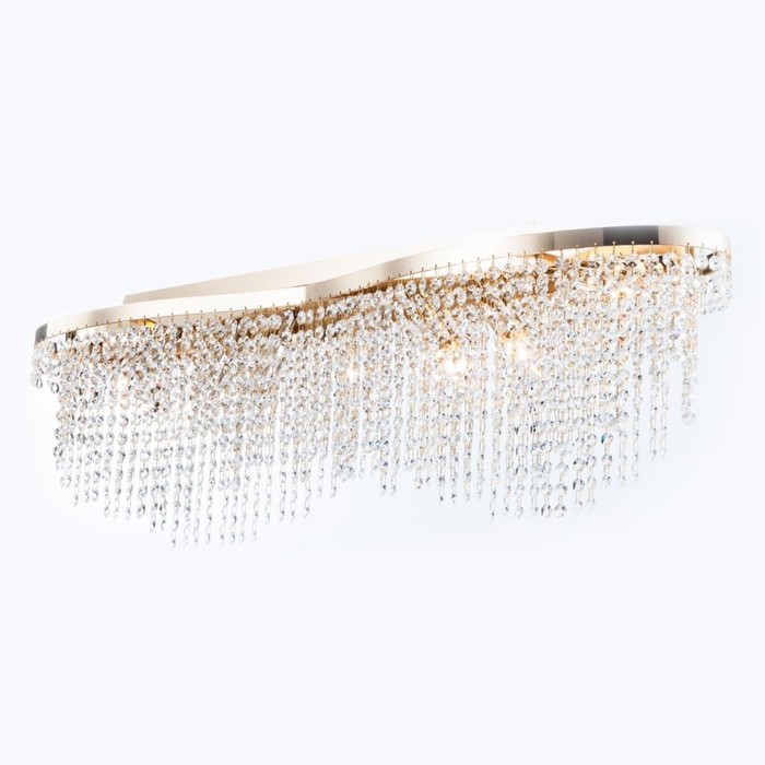 Люстра потолочная Toils 7x60W E14 золото 93,3x24x28см