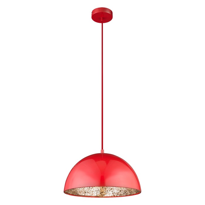 Люстра подвес OKKO 1x60Вт E27 красный 30x30x121,5см