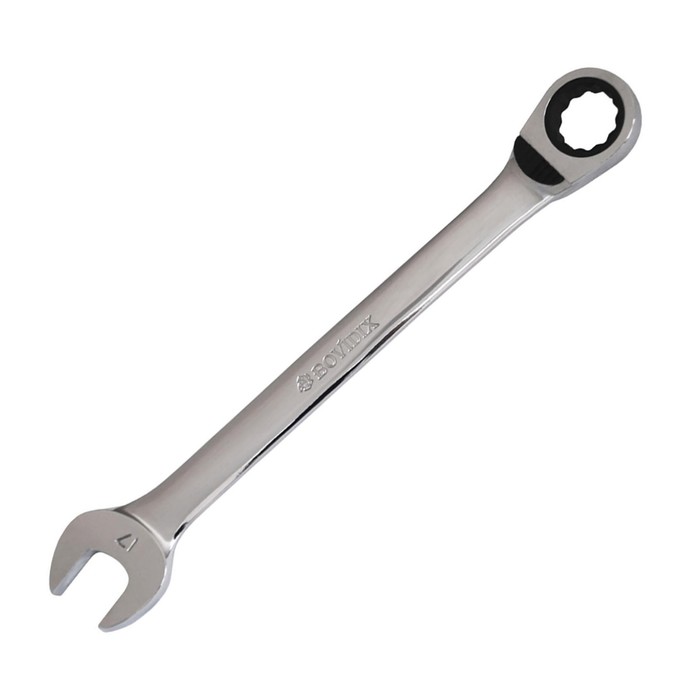 Ключ комбинированный Bovidix 410110, с трещоткой, 17 мм, 226 мм,  Cr-V