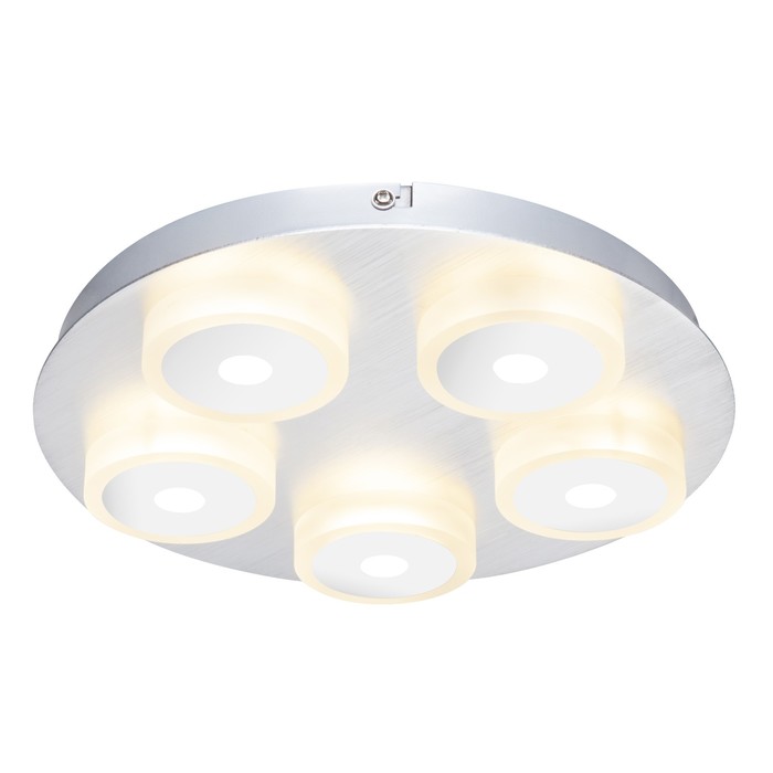 Светильник QUADRALLA I 5x5Вт LED хром 27x27x4см