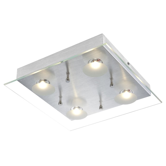 Светильник BERTO 4x5Вт LED серебро 30x30x6,5см