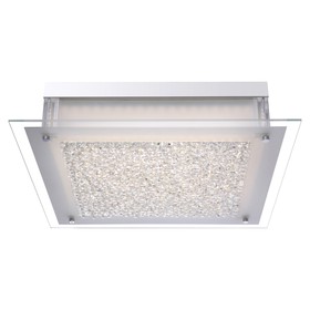 

Люстра потолочная LEAH 1x20,5Вт LED хром 45x45x10,3см