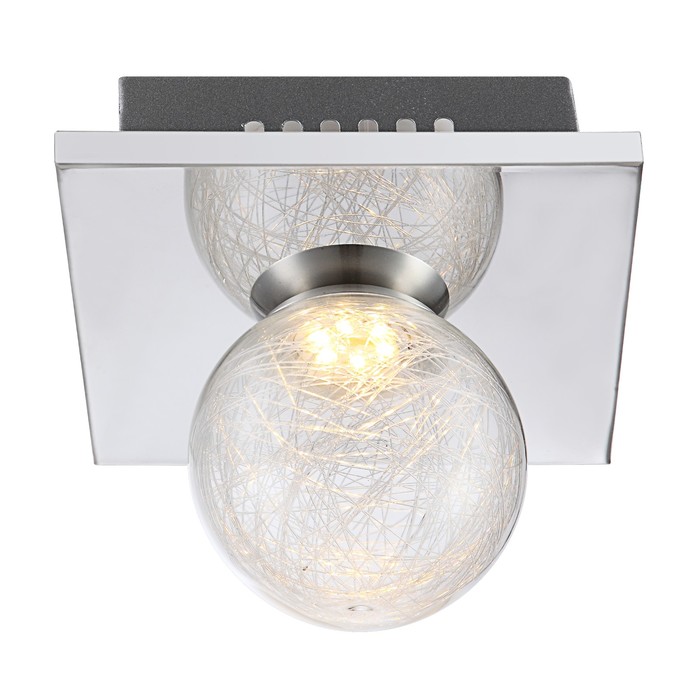 Светильник SAKEKA 1x3Вт LED хром 12,5x15x15см