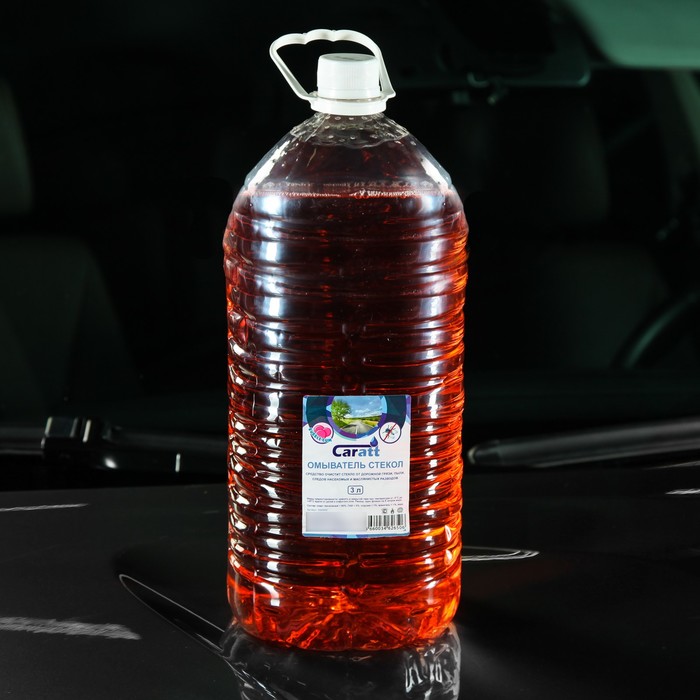 Омыватель стёкол Caratt летний, 3 л, Bubble Gum, до -5