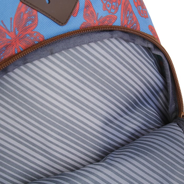 Рюкзак молодежный c эргономичной спинкой HEAD 45 х 31 х 19 см, синий/коричневый