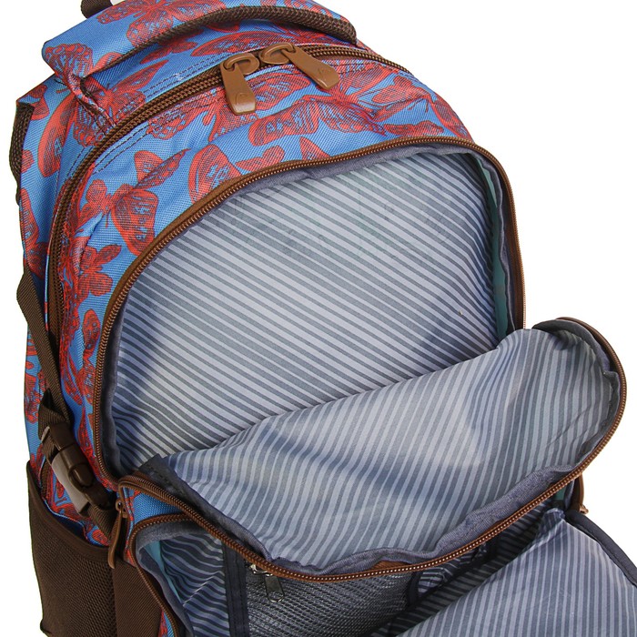 Рюкзак молодежный c эргономичной спинкой HEAD 45 х 31 х 19 см, синий/коричневый