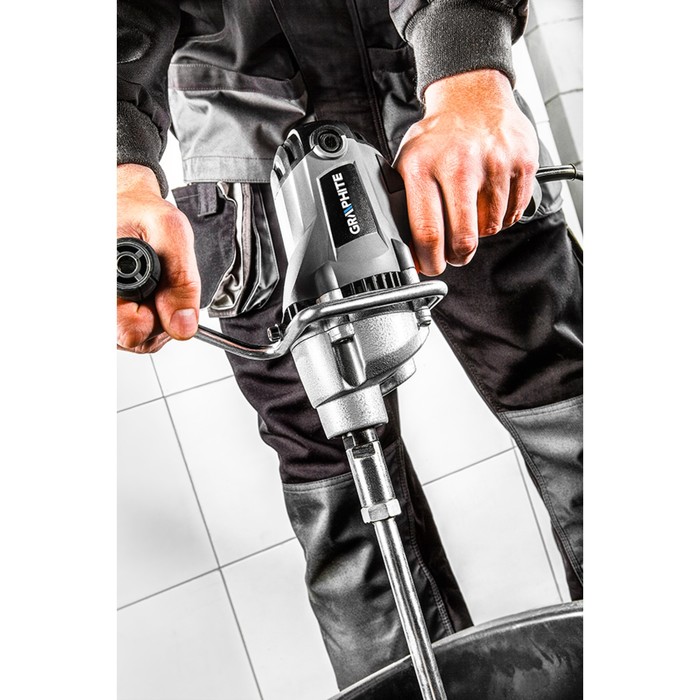 Дрель-миксер GRAPHITE 58G605, 850 Вт, М14, 500 об/мин, сверлильный патрон, кейс