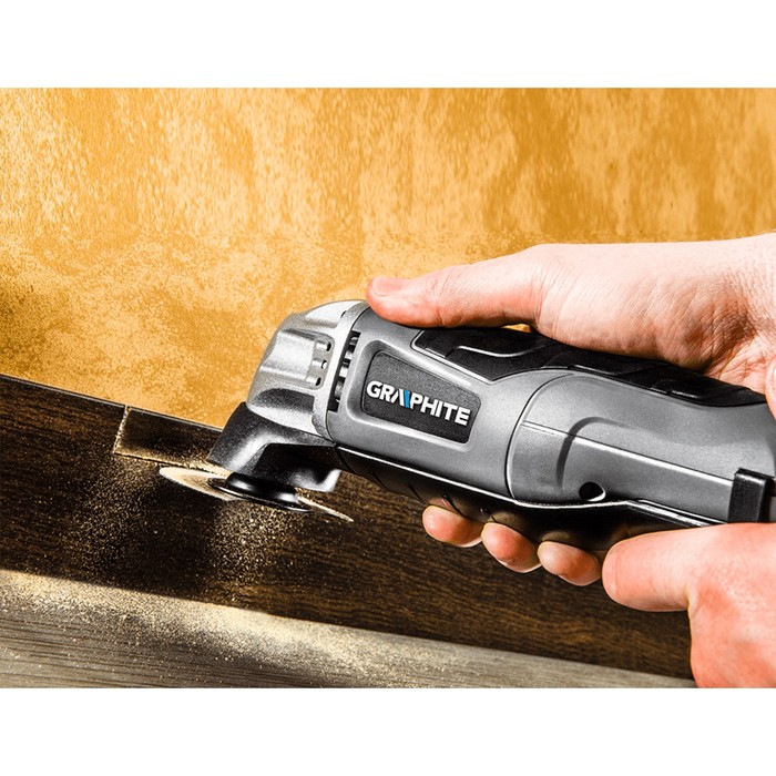 Многофункциональный инструмент GRAPHITE 59G020, 180 Вт, 20000 кол/мин, 6 насадок, кейс