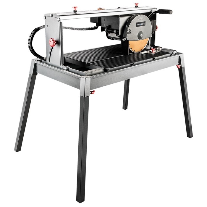 Плиткорез электрический GRAPHITE 59G886, 1500 Вт, 250х25.4 мм, 3000 об/мин, лазер