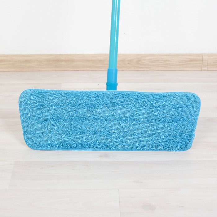 Швабра плоская телескопическая, насадка из микрофибры 39х10х77(130) см, цвет МИКС