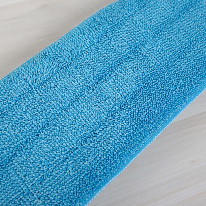 Швабра плоская телескопическая, насадка из микрофибры 39х10х77(130) см, цвет МИКС