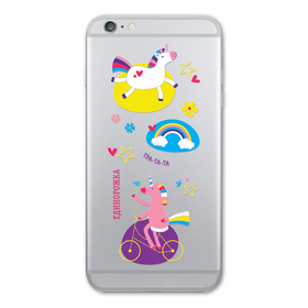 

Наклейка для телефона «Единорожки», 9 х 17 см