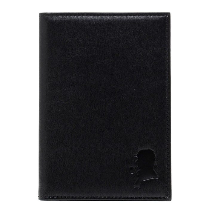 Бумажник водителя, размер 9,5х13,8 см, цвет чёрный