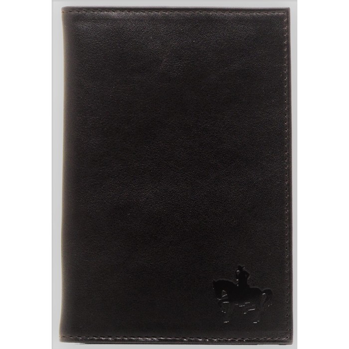 Обложка для паспорта, отдел для кредитных карт, цвет коричневый