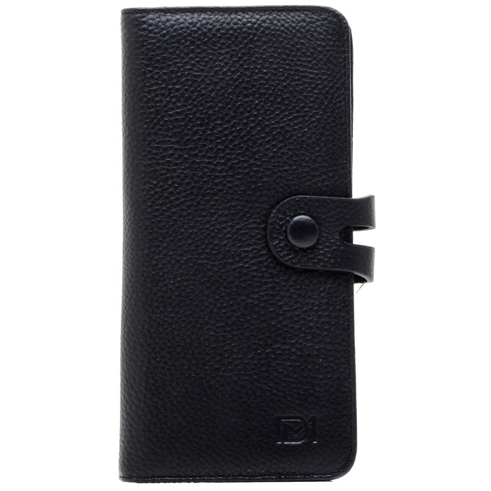 Портмоне мужское, размер 9,5х18,5 см, цвет чёрный