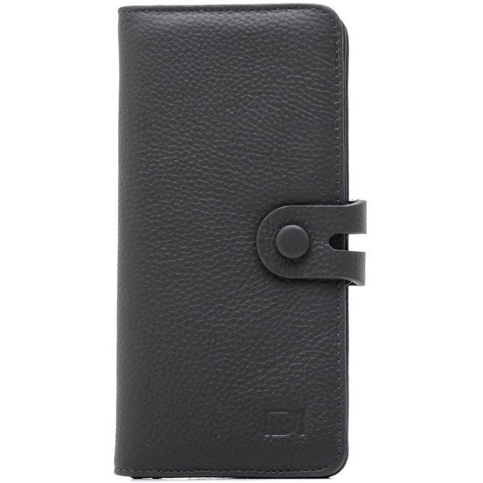 Портмоне мужское, размер 9,5х18,5 см, цвет серый