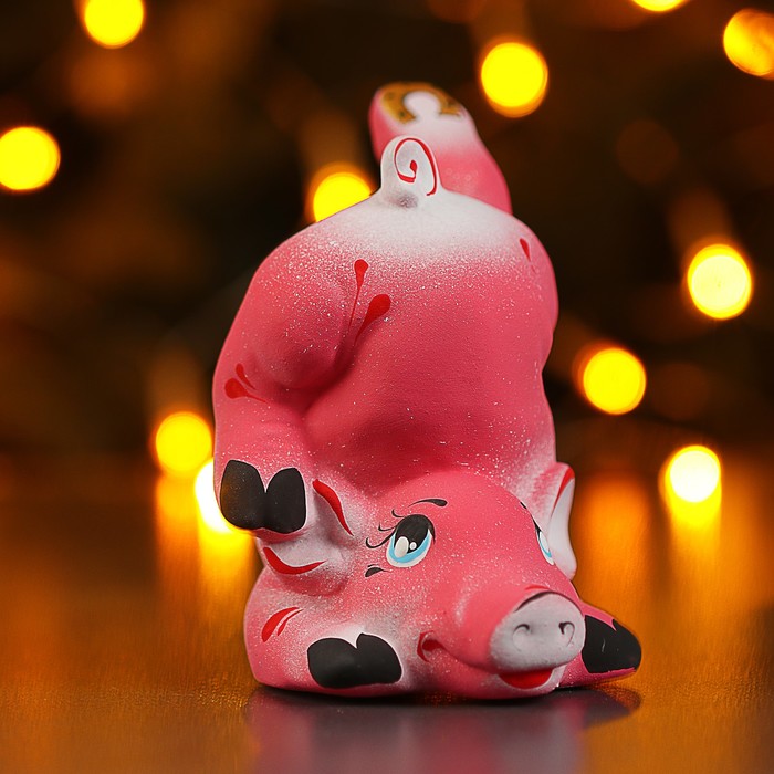 Копилка "Хрюша с подковой" 12см