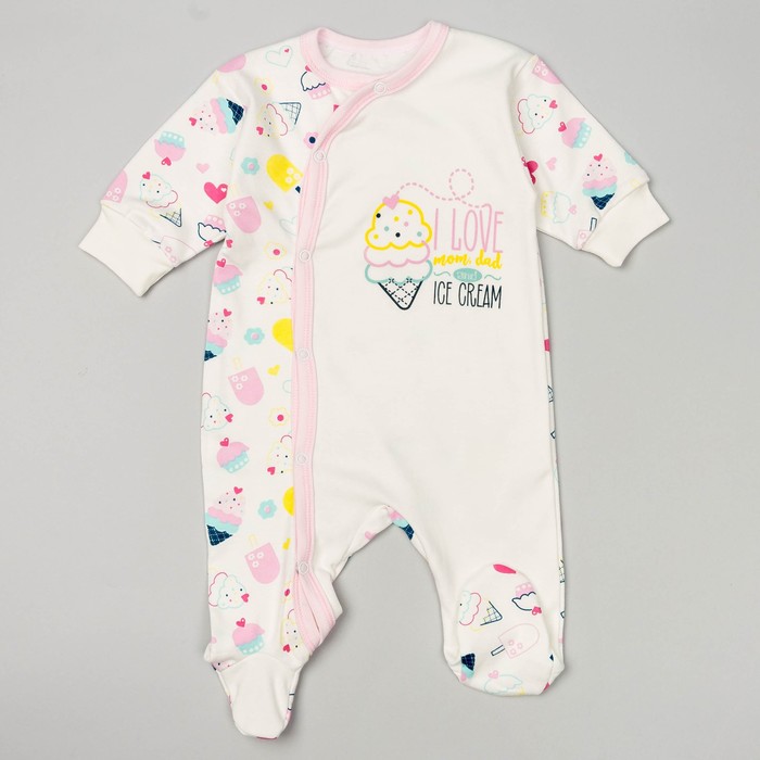 Комбинезон детский, рост 80 см, цвет микс Км-70-04