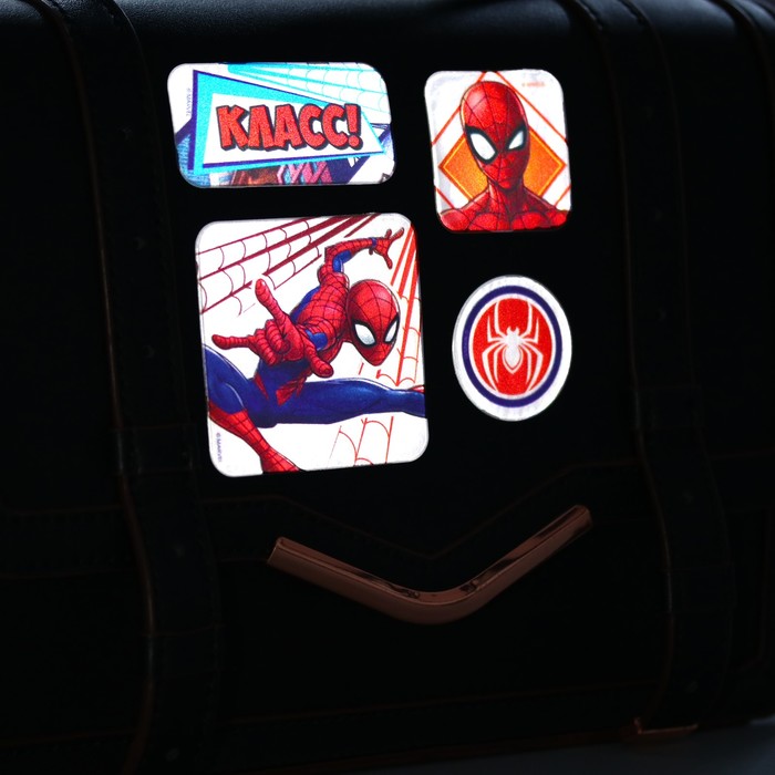 Наклейки светоотражающие "Ты герой", Человек-паук 14х22 см