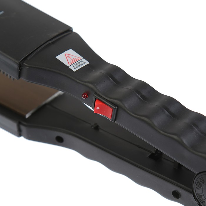 Мультистайлер LuazON LW-25, 35 Вт, алюминиевые пластины, 3 насадки гофре, чёрный