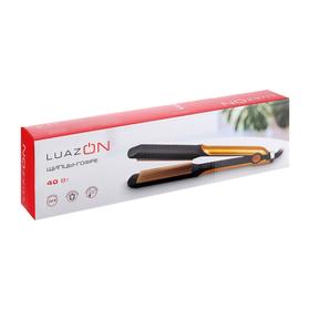 Щипцы-гофре LuazON LW-19, 40 Вт, алюминиевое покрытие, 100 х40 мм, 220 °C, красные от Сима-ленд