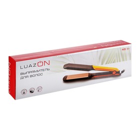 Выпрямитель LuazON LW-18, 40 Вт, керамическое покрытие, до 220°C, цвет золото от Сима-ленд