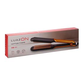 Щипцы-гофре LuazON LW-19, 40 Вт, алюминиевое покрытие, 100 х40 мм, 220 °C, желтые от Сима-ленд