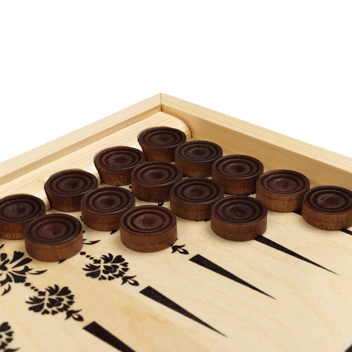 Нарды "Узор" (доска дерево 50х50 см)