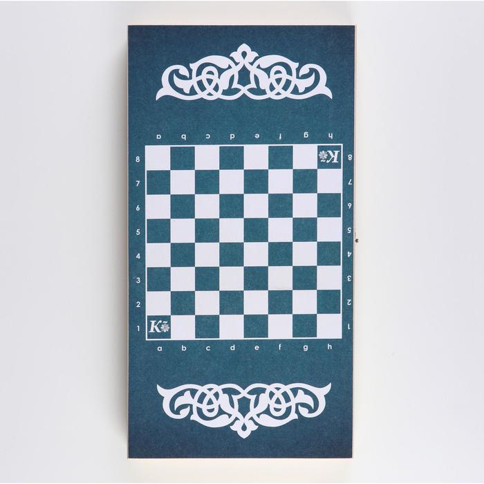 Настольная игра 2 в 1 "Нимфа": шашки, нарды, доска 40 х 40 см