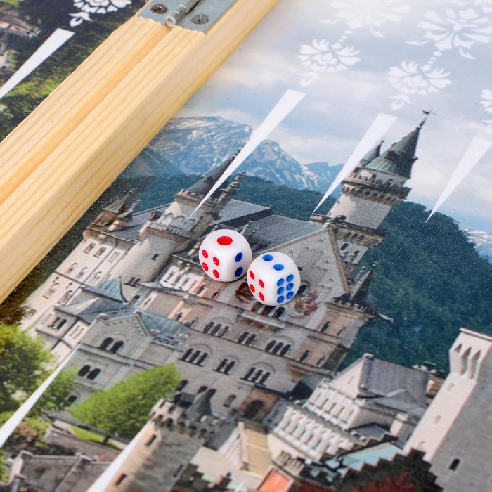 Нарды "Замок" (доска дерево 40х40 см)