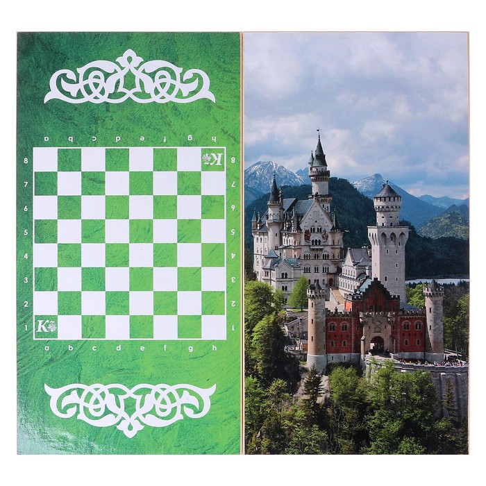 Нарды "Замок" (доска дерево 40х40 см)