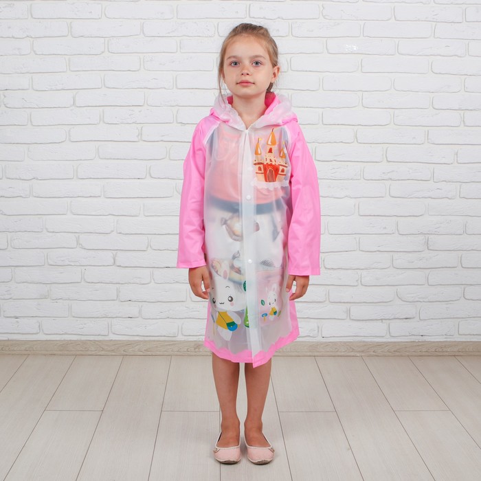 Дождевик детский "Зайка", L