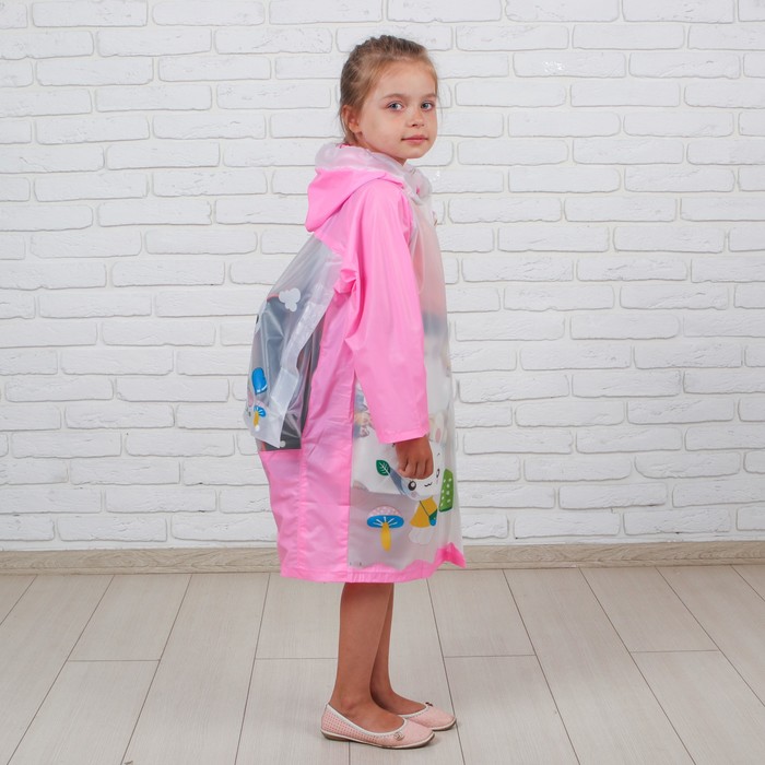 Дождевик детский "Зайка", L