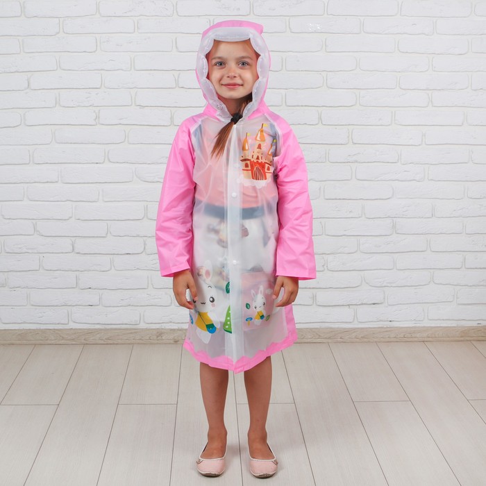 Дождевик детский "Зайка", L