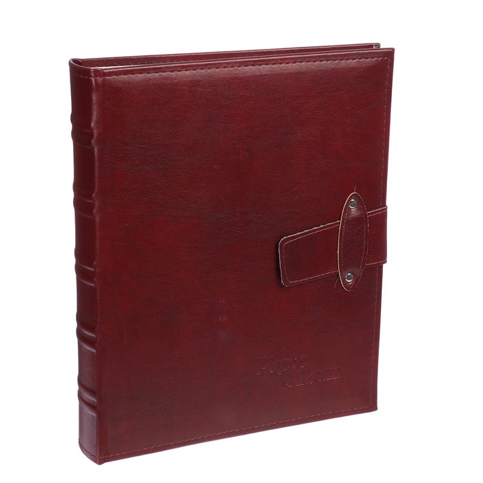 Фотоальбом магнитный 25 листов "На ремешке" в коробке кожзам МИКС 34,6х28,5х5,5 см