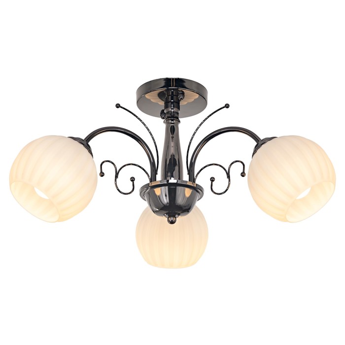 Люстра "Ника" 3x60Вт Е27 антрацит 50х50х30см.