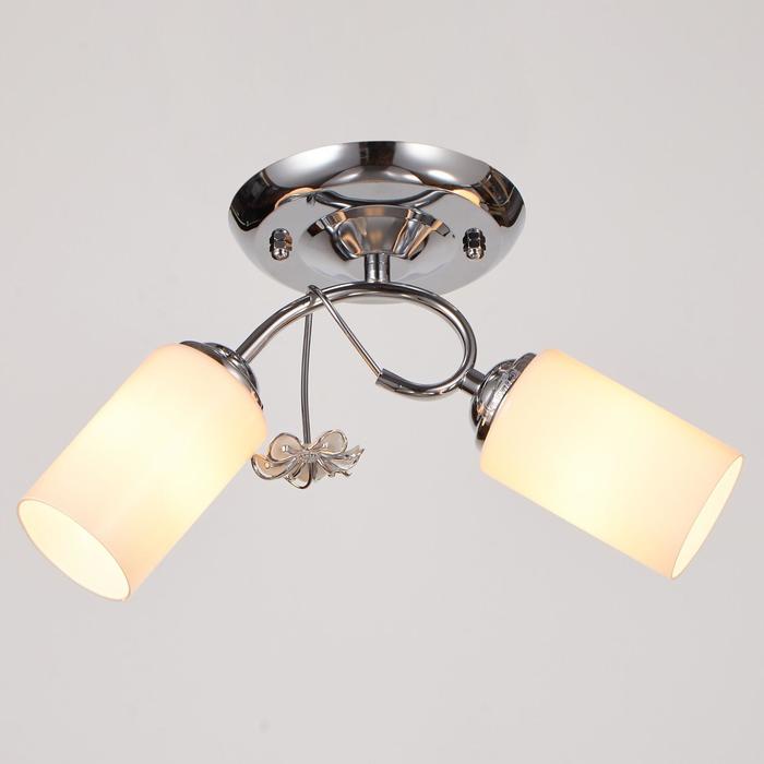 Люстра "Сандра" 2x40Вт E27 хром 41х18х25см.